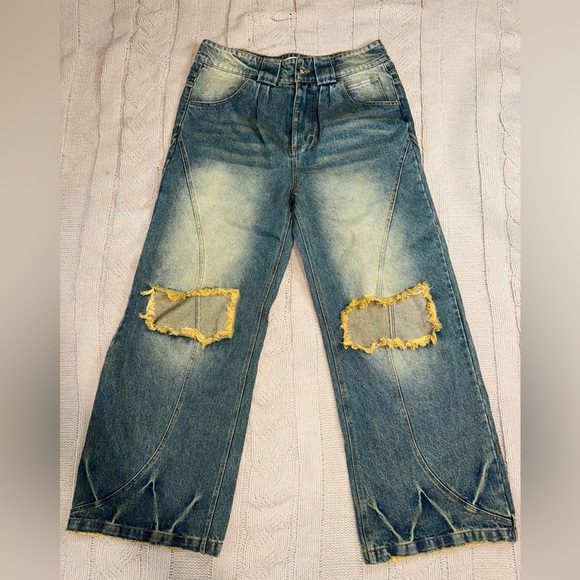 NEAUX DUOBT Stylish Blue Distressed Jeans for Men - Picture 6 of 16